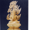 木彫りの仏像　不動明王